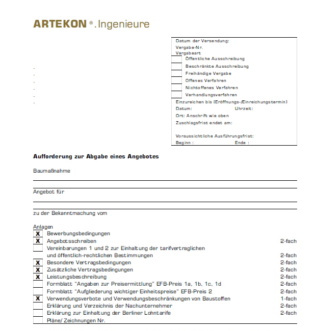 aufforderung